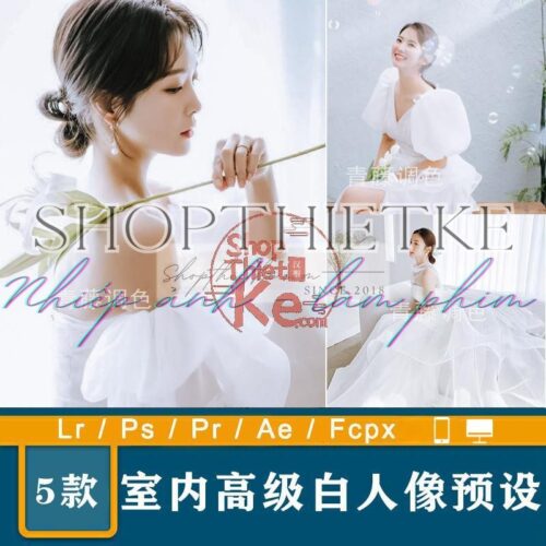 05 Tone Màu Dành Cho Ảnh Cưới Chụp Studio Phong Cách Hàn Quốc (XMP/LR/DNG/CUBE)