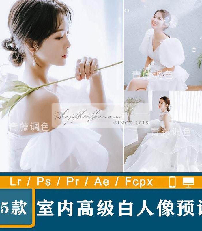 05 Tone Màu Dành Cho Ảnh Cưới Chụp Studio Phong Cách Hàn Quốc (XMP/LR/DNG/CUBE)