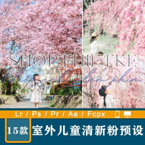 15 Tone Màu Mùa Xuân Chụp Với Hoa Anh Đào, Tone Màu Trong Trẻo (XMP/DNG/CUBE)