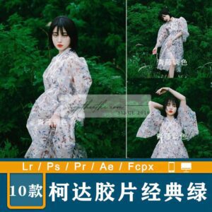 10 Cài Đặt Trước Kodak Phim Cổ Điển Nổi Bật Tone Xanh Dành Cho Ảnh Chân Dung (XMP/DNG/CUBE)