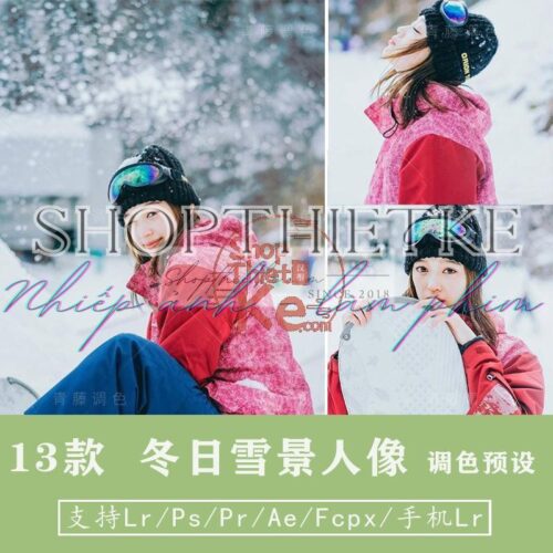 13 Tone Màu Trong Trẻo Cho Ảnh Chân Dung Mùa Đông, Tuyết Rơi (XMP/DNG/CUBE)