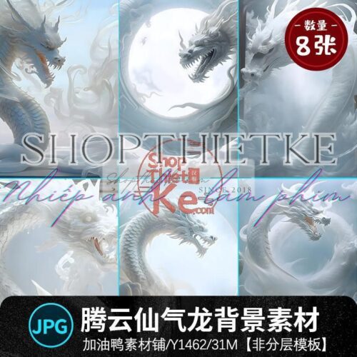 08 Mẫu Rồng Thần Phong Cách Thần Tiên Liêu Trai Trung Quốc (JPG)