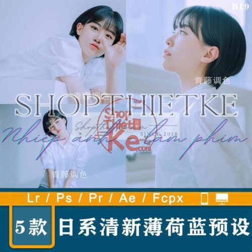 05 Tone Màu Xanh Bạc Hà Tươi Mát Thích Hợp Ảnh Chụp Studio Trong Nhà (XMP/DNG/CUBE)