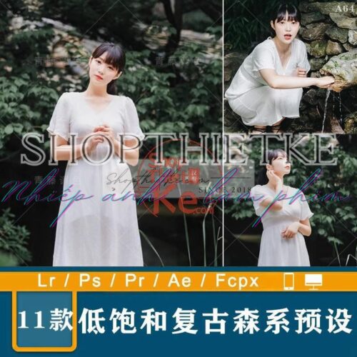 Tone Màu Film Có Độ Bão Hoà Thấp Dành Cho Ảnh Chân Dung Trong Rừng (XMP/DNG/CUBE)