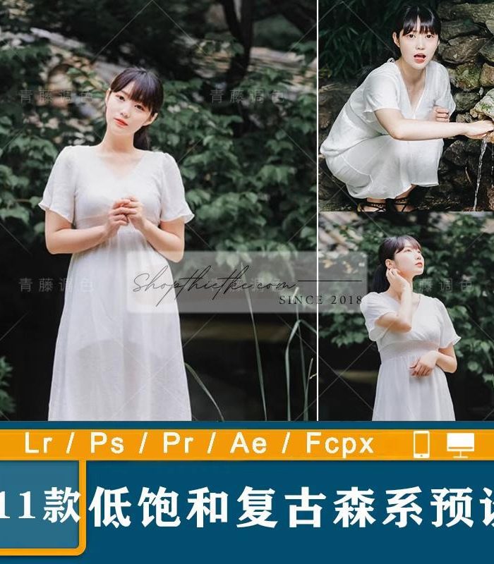 Tone Màu Film Có Độ Bão Hoà Thấp Dành Cho Ảnh Chân Dung Trong Rừng (XMP/DNG/CUBE)