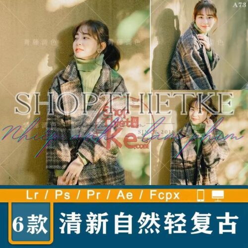 06 Tone Màu Trong Lành Với Ánh Sáng Tự Nhiên Phong Cách Hàn Quốc (XMP/DNG/CUBE)