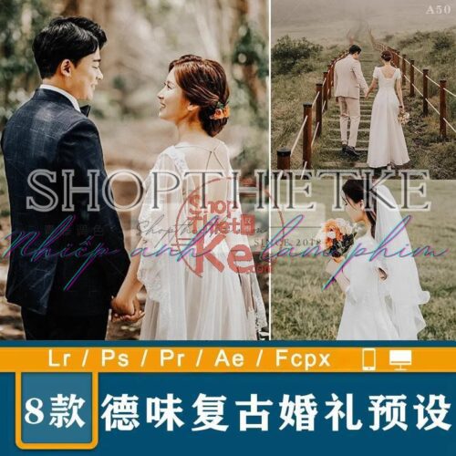 08 Tone Màu Cổ Điển Nước Đức Dành Cho Ảnh Cưới Châu Á (XMP/LR/DNG/CUBE)