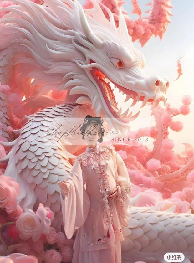 09 Mẫu Background Con Rồng Mạnh Mẽ Edit Ảnh Cổ Trang, Ảnh Mẹ Bầu (JPG)