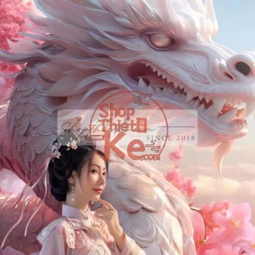 09 Mẫu Background Con Rồng Mạnh Mẽ Edit Ảnh Cổ Trang, Ảnh Mẹ Bầu (JPG)