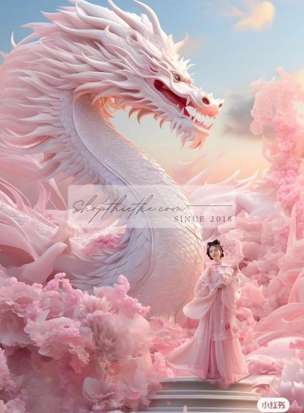 09 Mẫu Background Con Rồng Mạnh Mẽ Edit Ảnh Cổ Trang, Ảnh Mẹ Bầu (JPG)