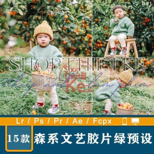 15 Tone Màu Film Nhẹ Dành Cho Ảnh Chụp Chân Dung Trẻ Em Trong Vườn (XMP/DNG/CUBE)