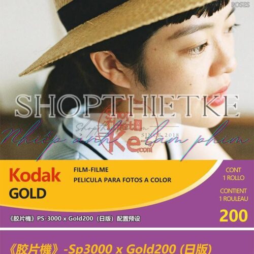 05 Cài Đặt Sẵn Giả Lập Màu Kodak Gold200 - SP3000 Độc Quyền (XMP/CUBE)