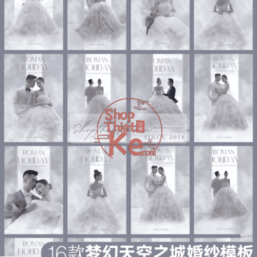 16 Background Cổng Thiên Đàng Dành Cho Ảnh Cưới Studio 2024 (PSD)