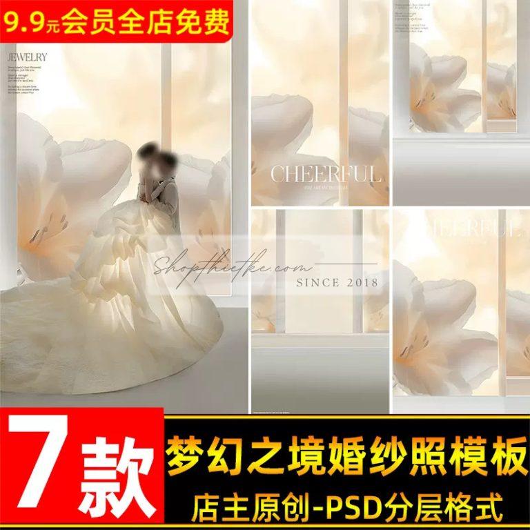 Phong Cách Huyền Bí Với 07 Mẫu PSD Hoa Lớn Tạo Hiệu Ứng Mơ Mộng Cho Ảnh Cưới