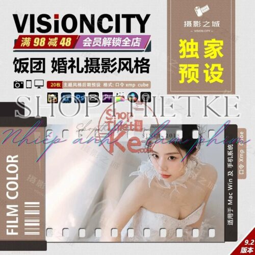 10 Preset Lightroom Cưới "Phương Cơm Nắm" – Tông Màu Ngọt Ngào & Lãng Mạn (XMP/CUBE)