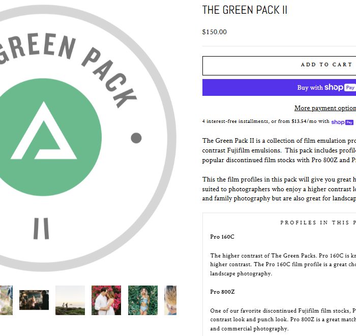 Sản Phẩm Đang Giảm Giá 205 Sắc Nét Tối Đa Cho Ảnh Chân Dung Với The Green Pack II (XMP/Profile)