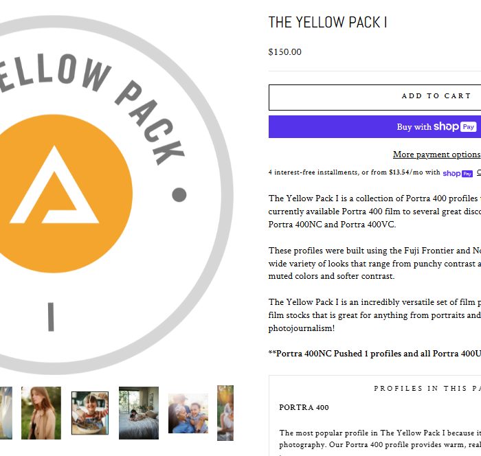 Sản Phẩm Đang Giảm Giá 195 The Yellow Pack I – Bộ Profile Mọi Nhiếp Ảnh Gia Phải Có (XMP/Profile)
