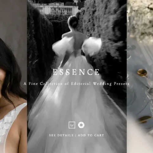 Essence Editorial Wedding Presets: Bộ Màu Lightroom Đỉnh Cao Cho Ảnh Cưới Tinh Tế (XMP/DNG)