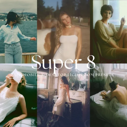 50+ Preset Lightroom Super 8 – Hiệu Ứng Film Cổ Điển, Analog 35mm, Grain Đẹp (XMP/DNG)