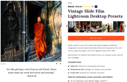 Bộ Preset Giả Lập Phim Slide Cổ Điển – Desktop Lightroom (XMP)