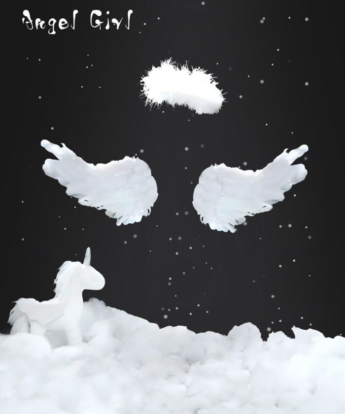 10 Mẫu Background Cánh Thiên Thần Nhỏ Ghép Ảnh Baby (PSD)