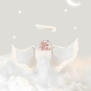 10 Background Thiên Thần Nhỏ Tone Màu Trắng Ngà Dễ Thương (PSD)