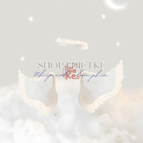 10 Background Thiên Thần Nhỏ Tone Màu Trắng Ngà Dễ Thương (PSD)