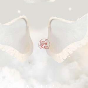 10 Background Thiên Thần Nhỏ Tone Màu Trắng Ngà Dễ Thương (PSD)