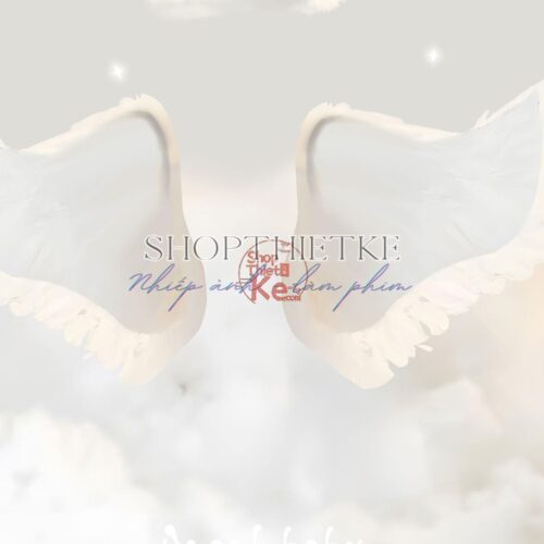 10 Background Thiên Thần Nhỏ Tone Màu Trắng Ngà Dễ Thương (PSD)