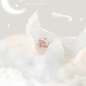 10 Background Thiên Thần Nhỏ Tone Màu Trắng Ngà Dễ Thương (PSD)