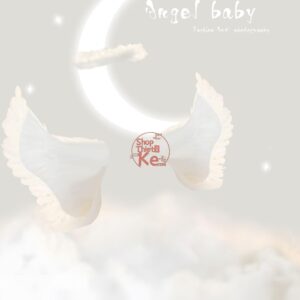 10 Background Thiên Thần Nhỏ Tone Màu Trắng Ngà Dễ Thương (PSD)