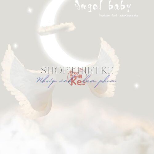 10 Background Thiên Thần Nhỏ Tone Màu Trắng Ngà Dễ Thương (PSD)