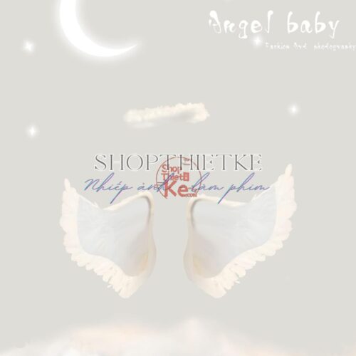 10 Background Thiên Thần Nhỏ Tone Màu Trắng Ngà Dễ Thương (PSD)