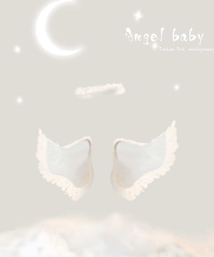 10 Background Thiên Thần Nhỏ Tone Màu Trắng Ngà Dễ Thương (PSD)