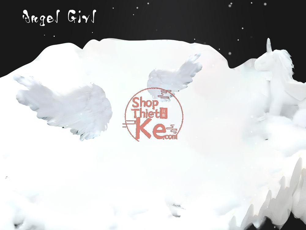10 Mẫu Background Cánh Thiên Thần Nhỏ Ghép Ảnh Baby (PSD) 25 shopthietke com 星夜素材 010 1