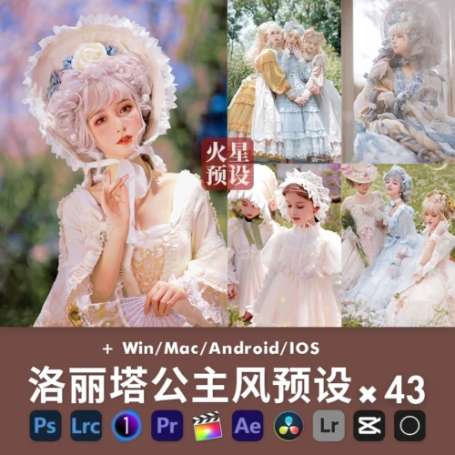 Preset Lolita Outdoor Retro – 43 Tone Vintage Cho Ảnh Chân Dung Ngoài Trời (XMP/DNG/CUBE/COS)