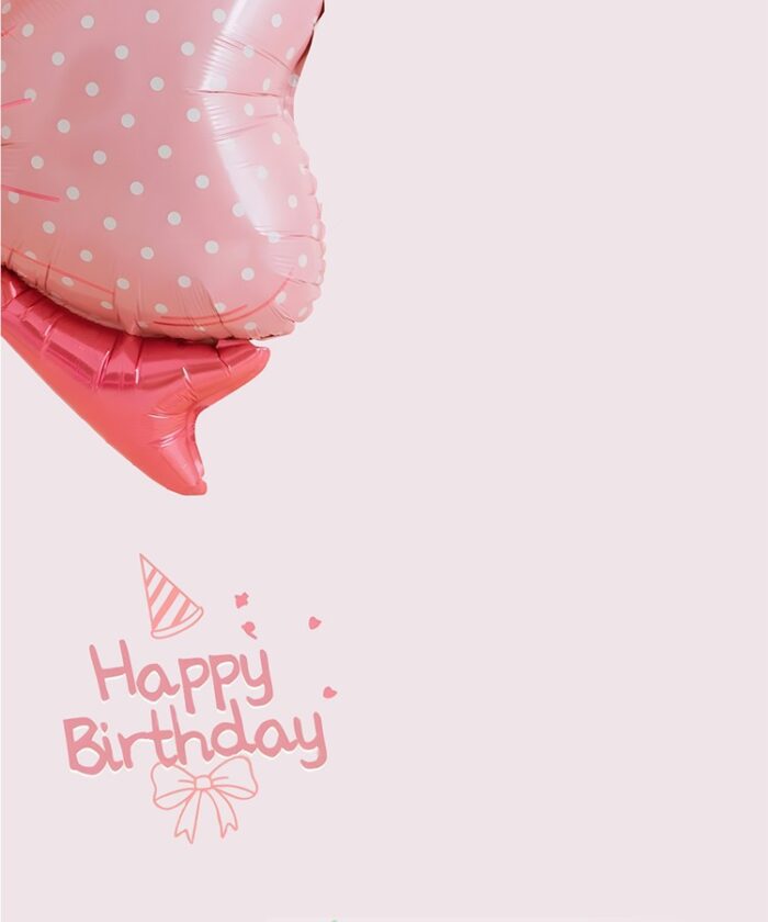 09 PSD Ảnh Sinh Nhật Bé Gái – Tông Hồng Dễ Thương, Thiết Kế Hand-Drawn