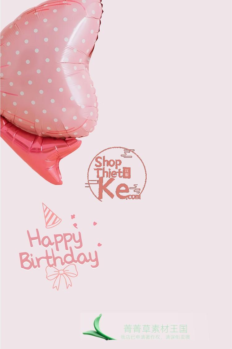 09 PSD Ảnh Sinh Nhật Bé Gái – Tông Hồng Dễ Thương, Thiết Kế Hand-Drawn 5 shopthietke com Shopthietke.com 201