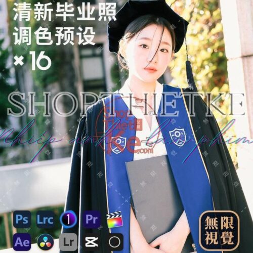 16 Preset Graduation Memories – Màu Ảnh Kỷ Yếu & Thanh Xuân Tươi Sáng (XMP/DNG/CUBE/COS)