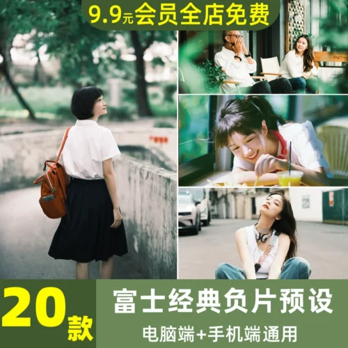 20 Bộ Lọc Màu Classic Neg Fujifilm CN – Preset & LUTs Mô Phỏng Film Cổ Điển (XMP/CUBE)