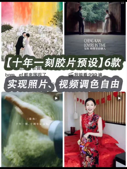 Bộ LUT “Thập Niên Nhất Khắc 2025” – 6 Tone Film Wedding Cho Sony | SLOG3 & PP6/PP11 (XMP/CUBE)