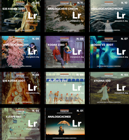 13 Preset Lightroom Giả Lập Phim Cao Cấp – Fuji, Kodak, Cine Look Đỉnh Cao (XMP)