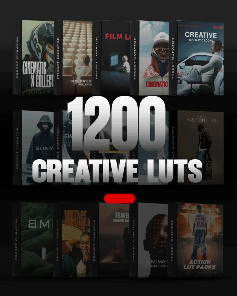 Creative Cinematic LUTs Master Bundle – Hơn 1200 LUT Điện Ảnh & Sáng Tạo Tất Cả Trong Một