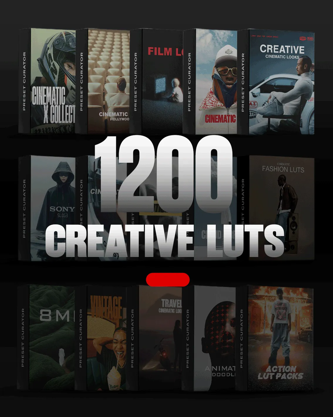 Creative Cinematic LUTs Master Bundle – Hơn 1200 LUT Điện Ảnh & Sáng Tạo Tất Cả Trong Một