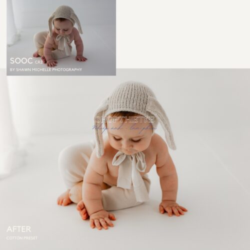 Cotton Lightroom/ACR Presets – Tone Trắng Tinh Khiết Cho Ảnh Newborn & Baby Photography (XMP)