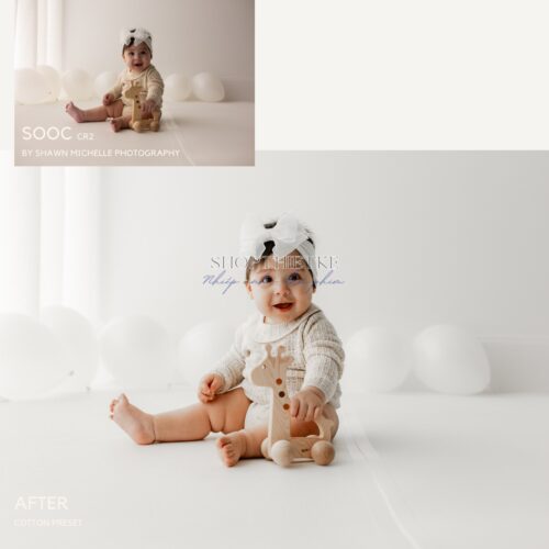 Cotton Lightroom/ACR Presets – Tone Trắng Tinh Khiết Cho Ảnh Newborn & Baby Photography (XMP)