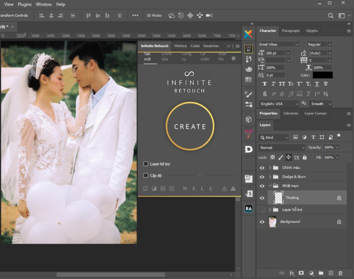 Infinite Retouch V1.0.3 Việt Hoá 100% – Plugin Retouch Da Cao Cấp Cho Photoshop (WIN/MAC)