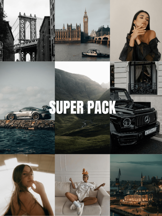 Super Pack Cinematic LUT Collection – Bộ 550 LUT Điện Ảnh Cao Cấp Cho Video Chuyên Nghiệp (CUBE)