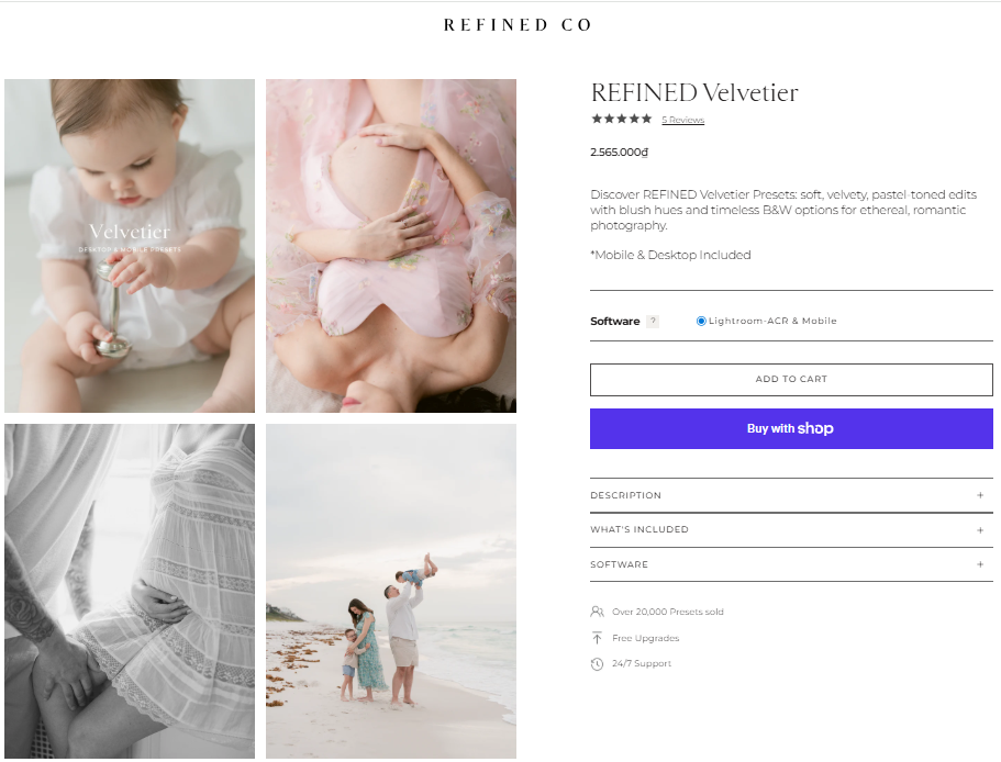 Preset REFINED Velvetier Pastel Mềm Mịn – Phong Cách Lãng Mạn, Airy & Cao Cấp (XMP) 29 shopthietke com anh 45