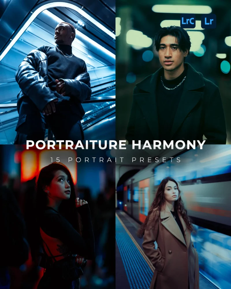 Portraiture Harmony – 15 Preset Lightroom Chân Dung Điện Ảnh, Tự Nhiên & Tinh Tế (XMP/DNG)